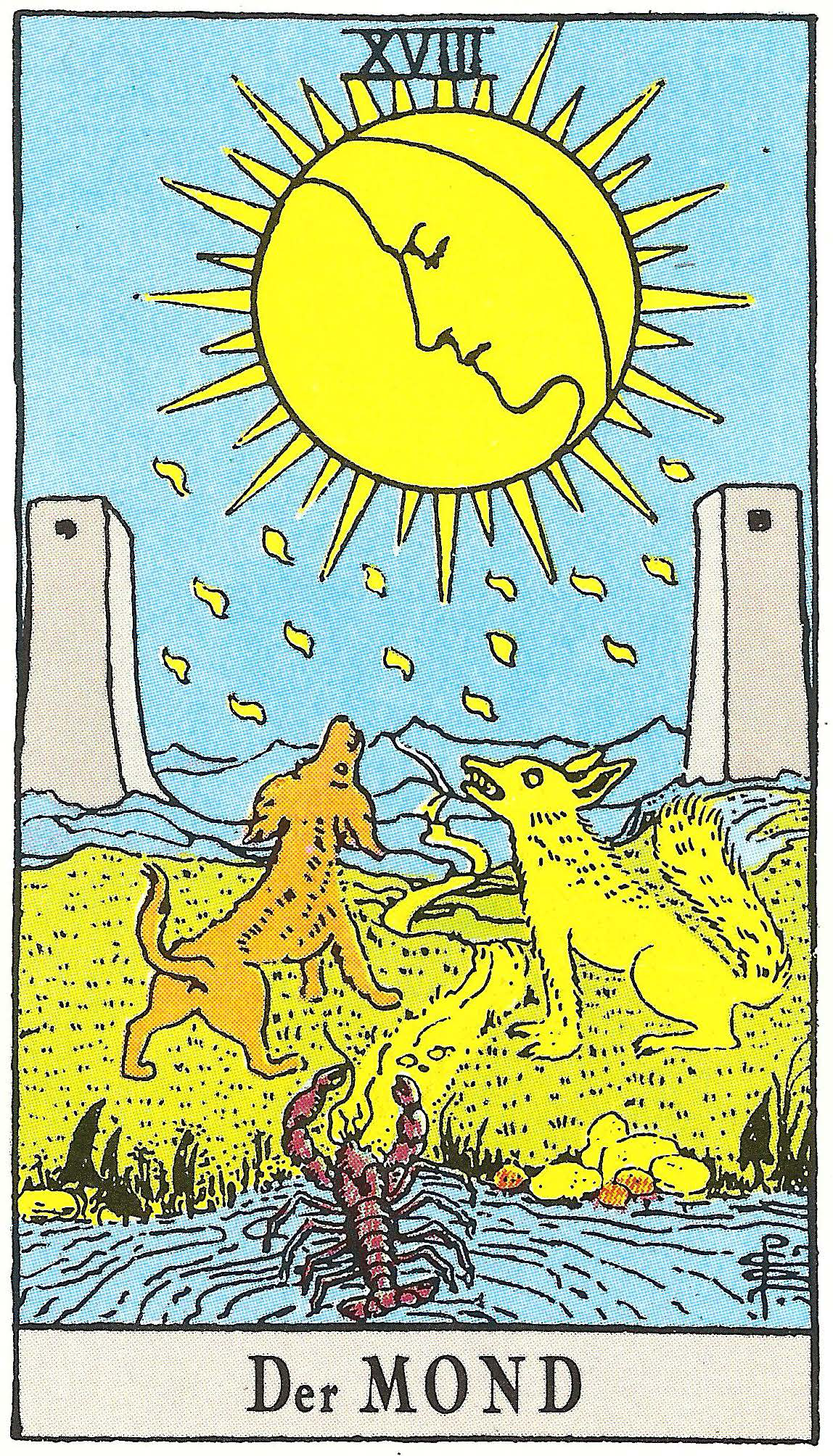 Der Mond als Wochenkarte – Tarotkarte