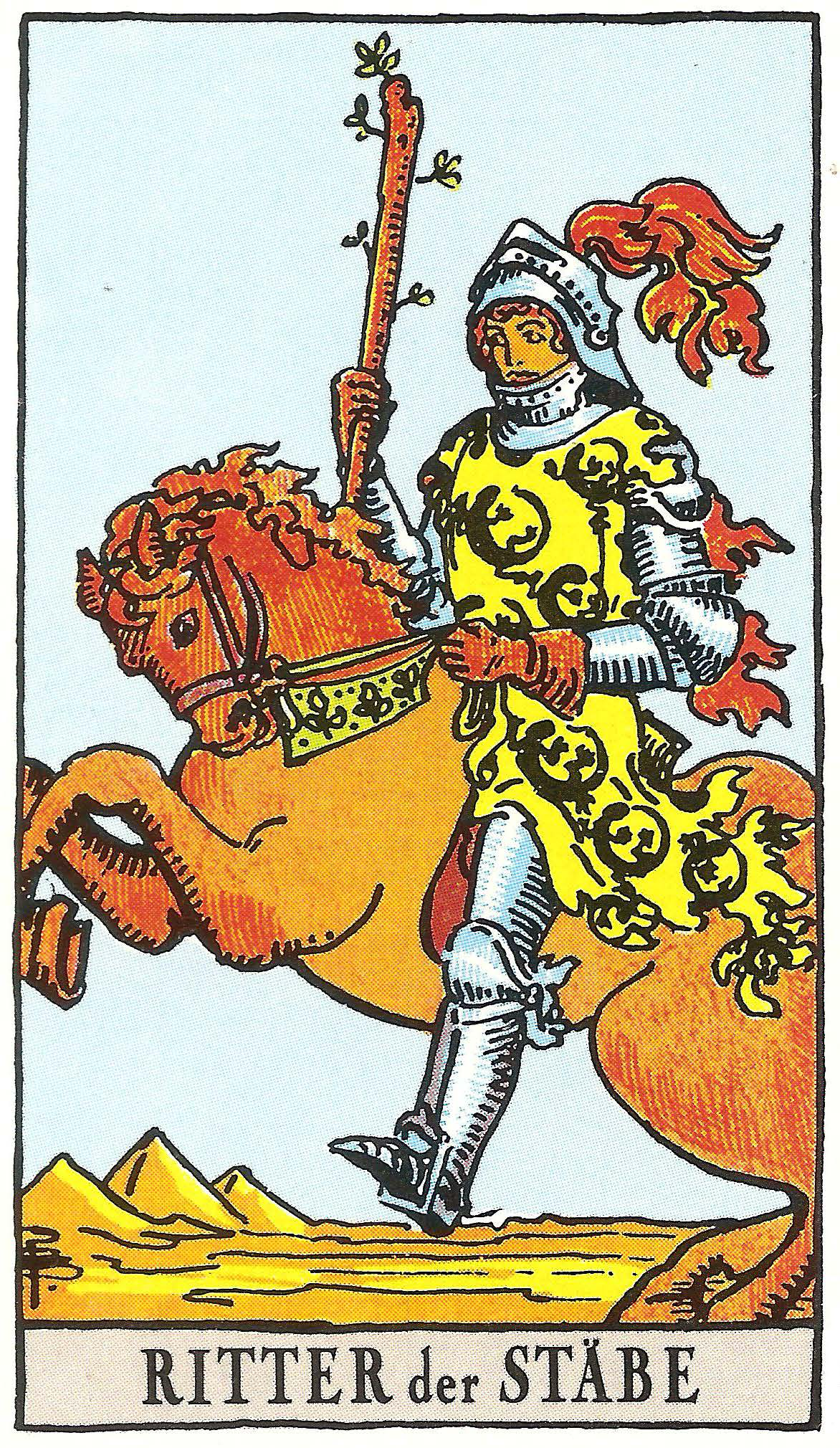 Ritter der Stäbe – Tarotkarte