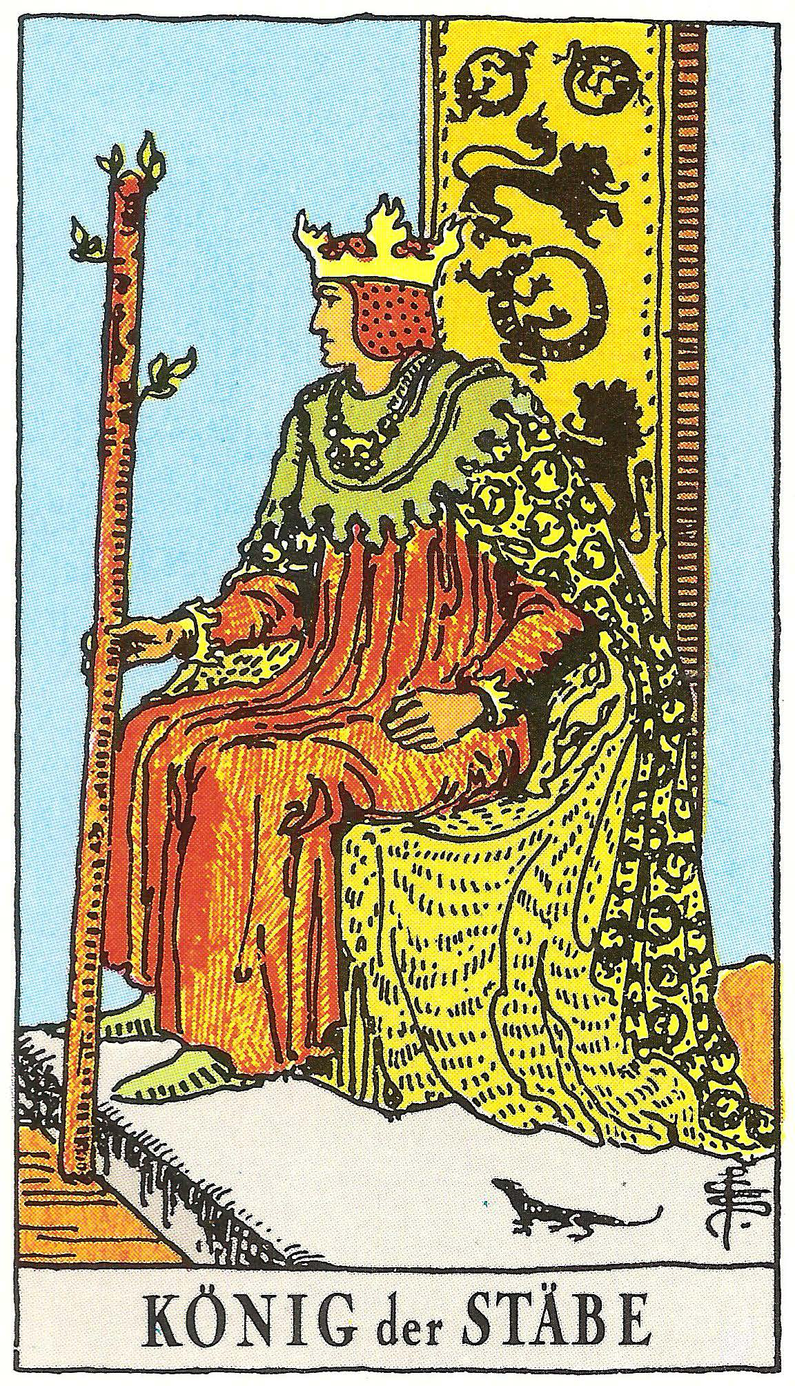 König der Stäbe – Tarotkarte