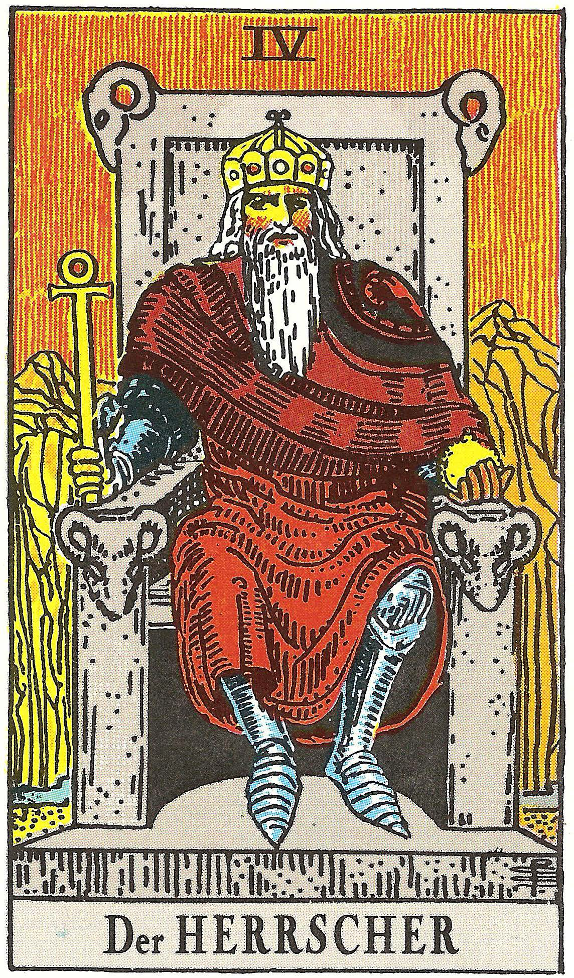 Der Herrscher als Wochenkarte – Tarotkarte