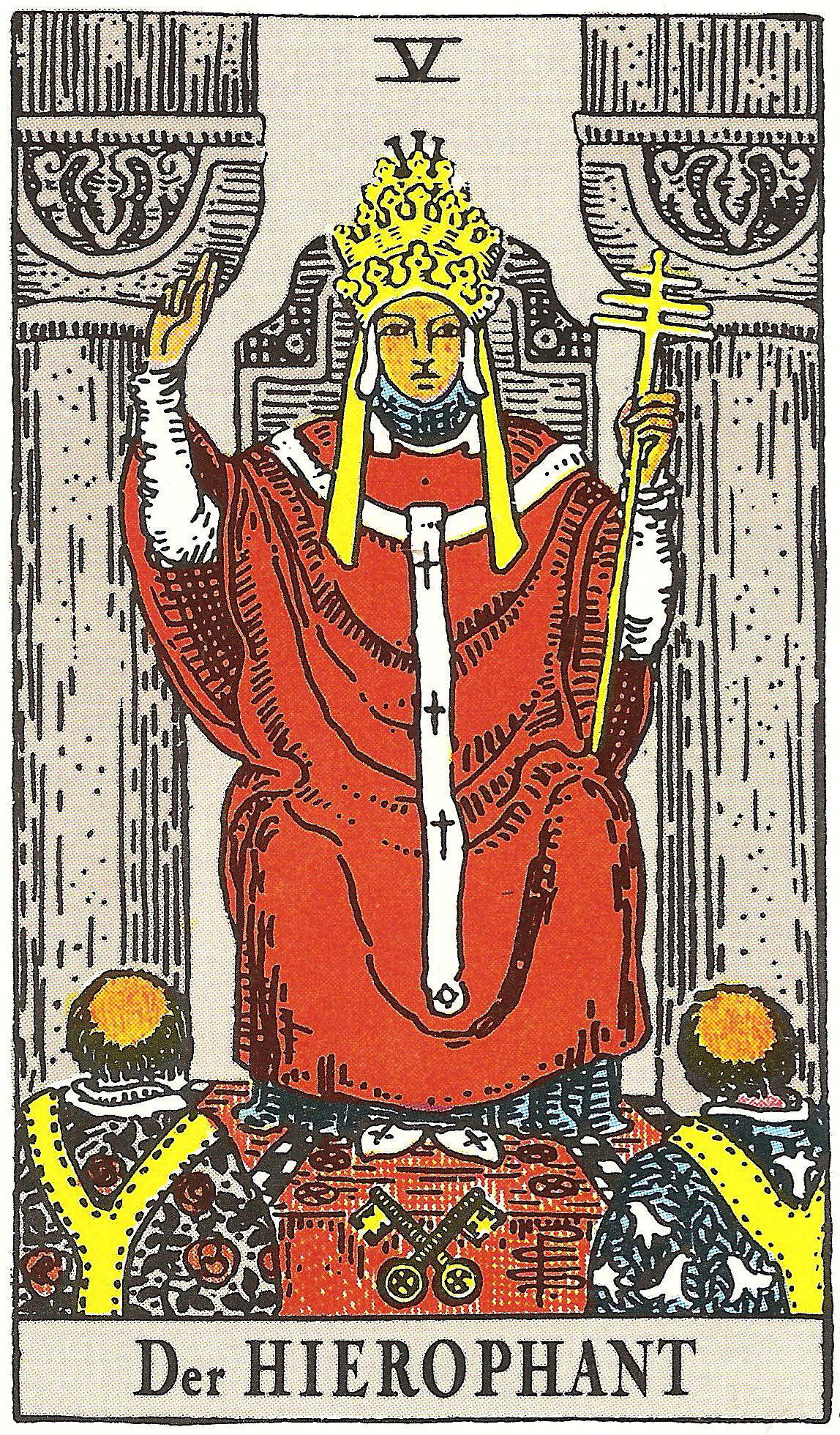 Der Hierophant als Wochenkarte – Tarotkarte