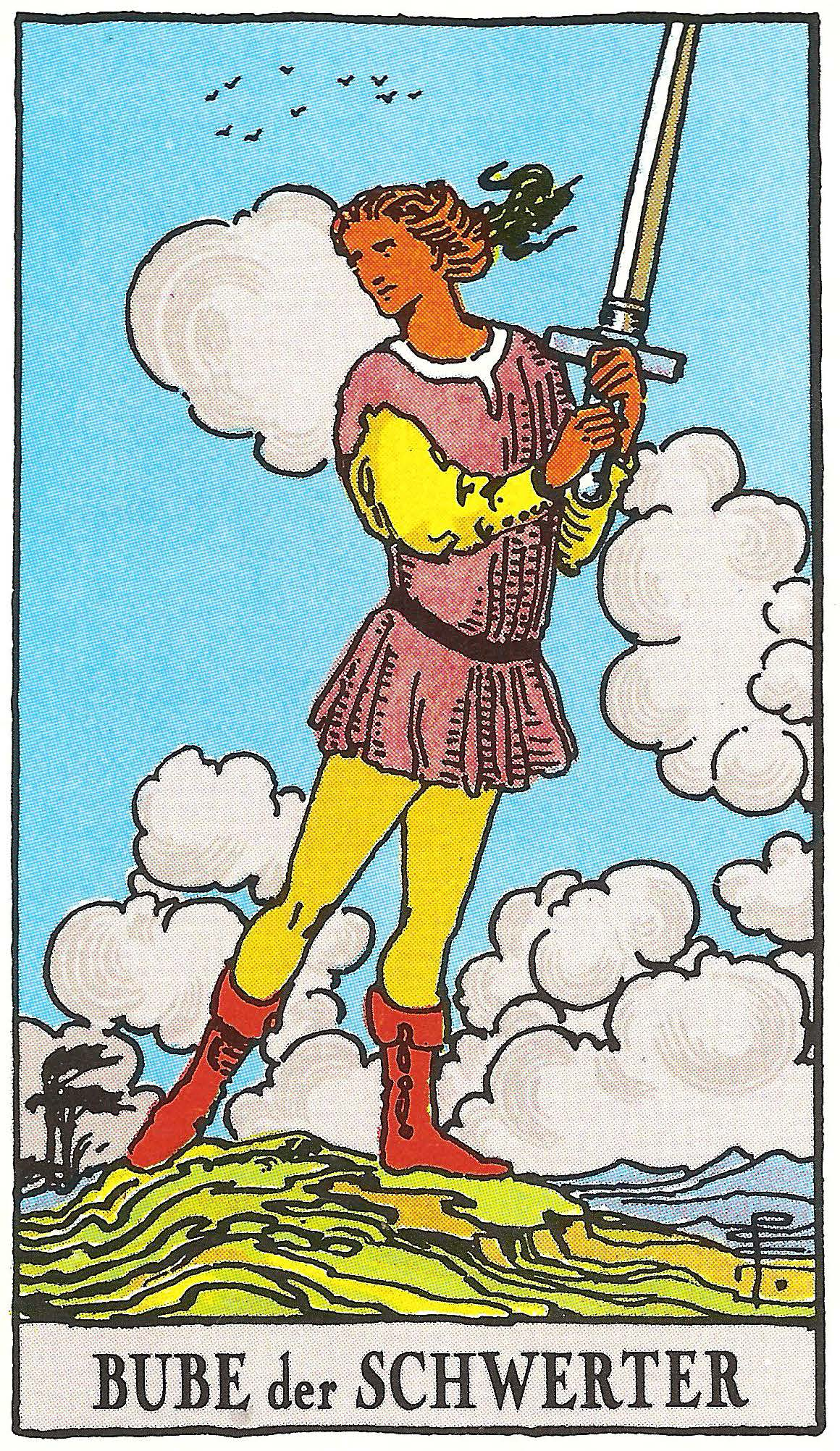 Bube der Schwerter – Tarotkarte