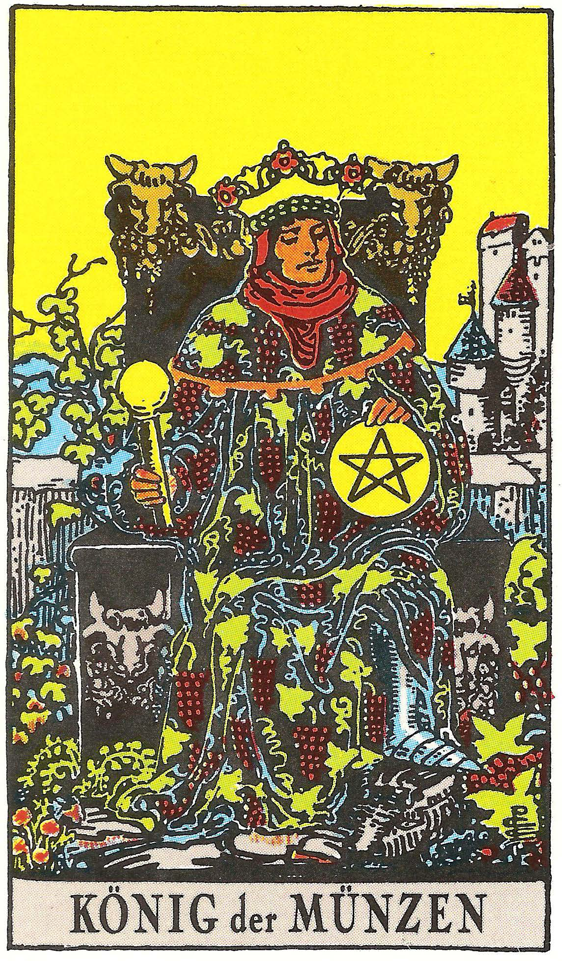 König der Münzen – Tarotkarte